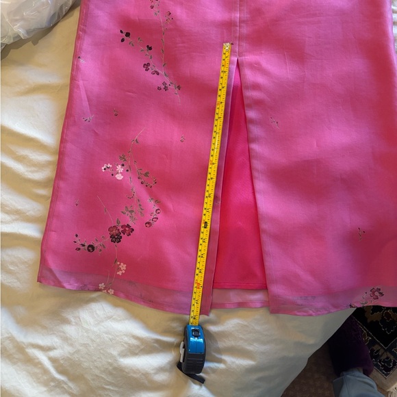 Chic Silk Pink/Fuchsia Maxi Skirt - Picture 10 of 10